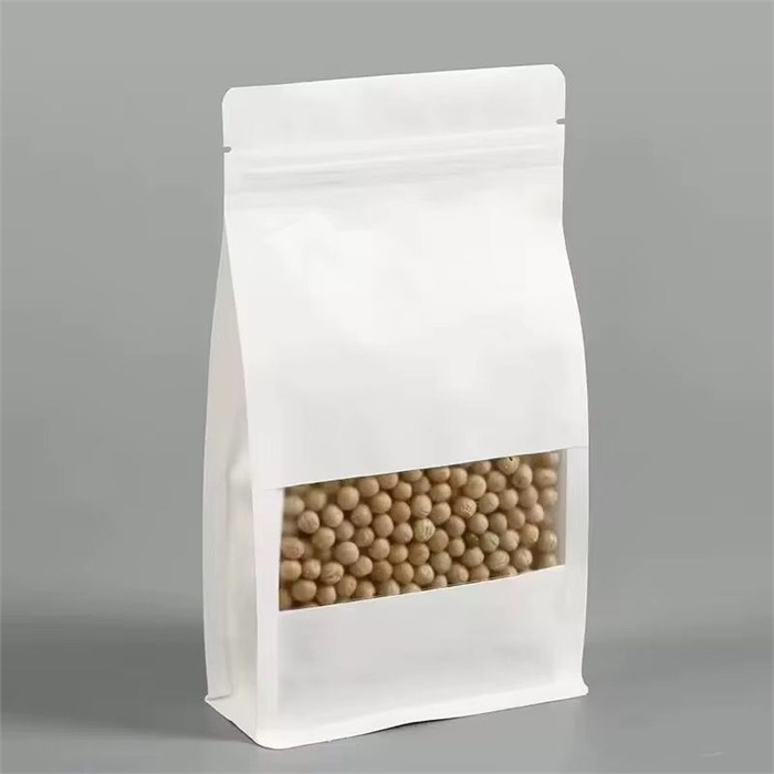 Квадропак пакет восьмишовный 180*280*65мм БЕЛЫЙ с окном 777135